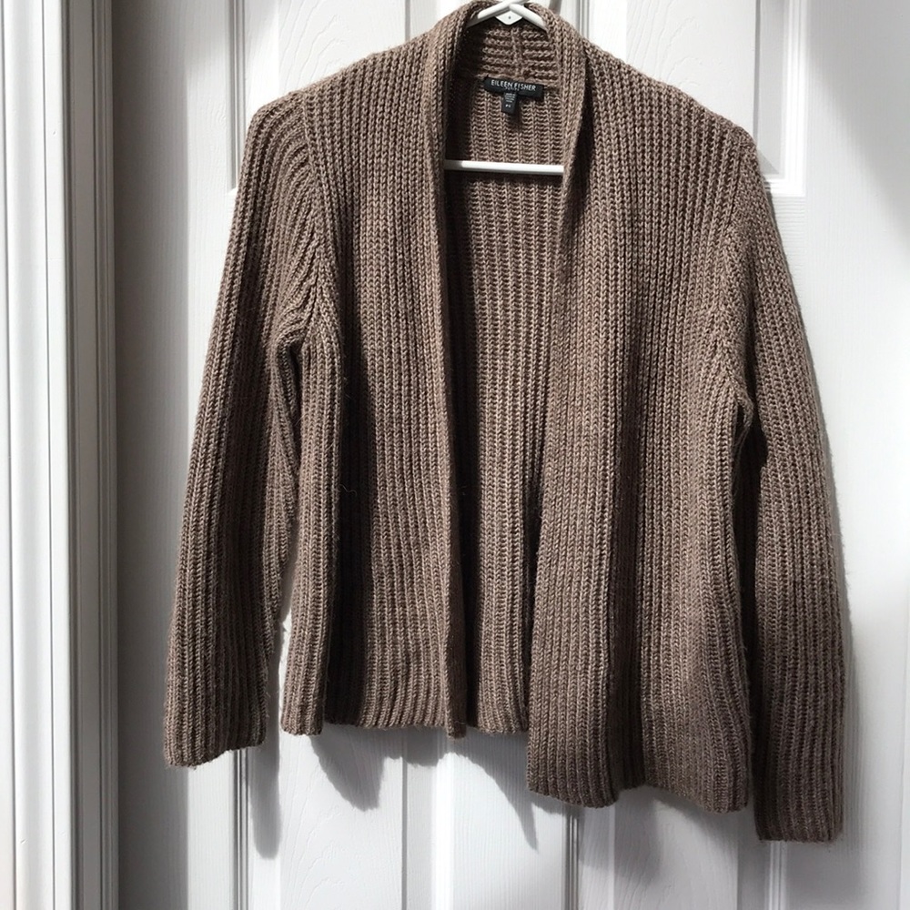 Eileen Fisher taupe sweater